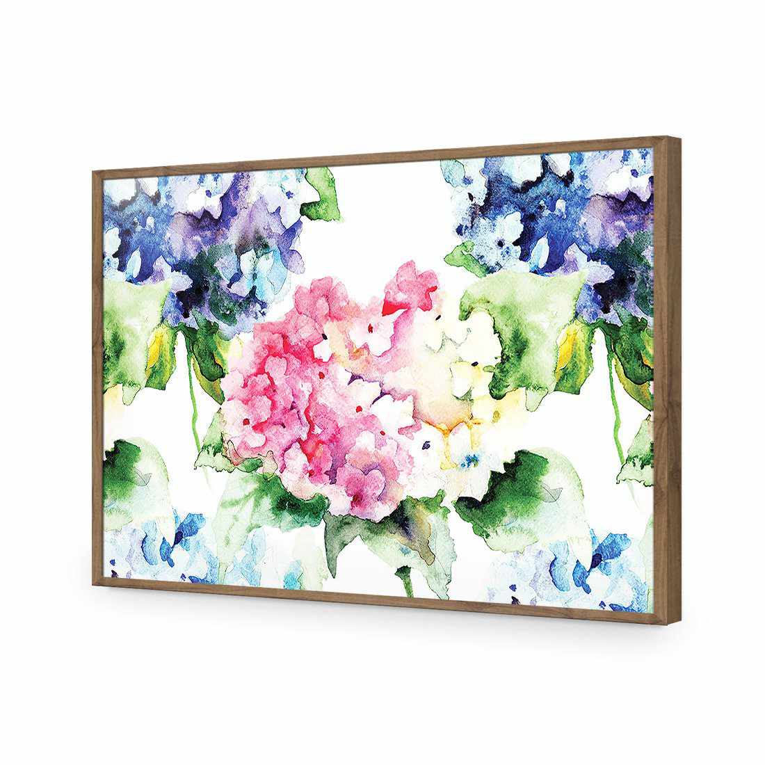 Hydrangeas | Standard Acrylic | Flat Frame No Border | Natural