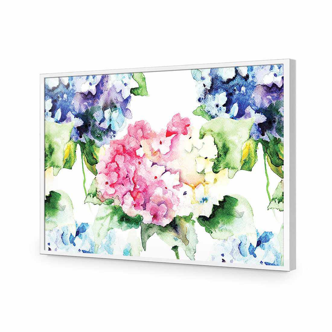 Hydrangeas | Standard Acrylic | Flat Frame No Border | White