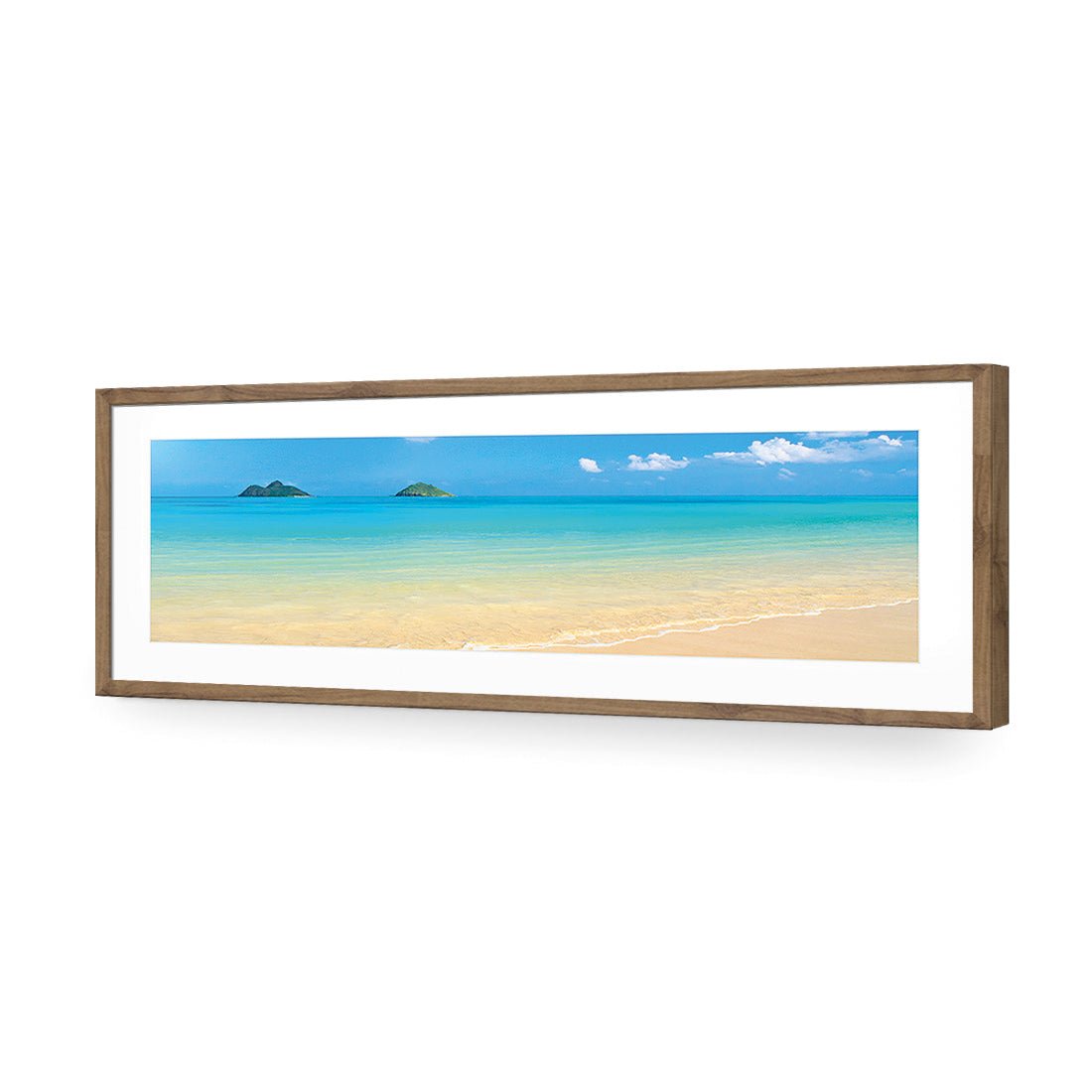 Idyllic Beach Mountains (long) - Wall Art Designs - 1377_AL_H WAD_AP - 030 - MAT_90x30_S - 2538 - NAT