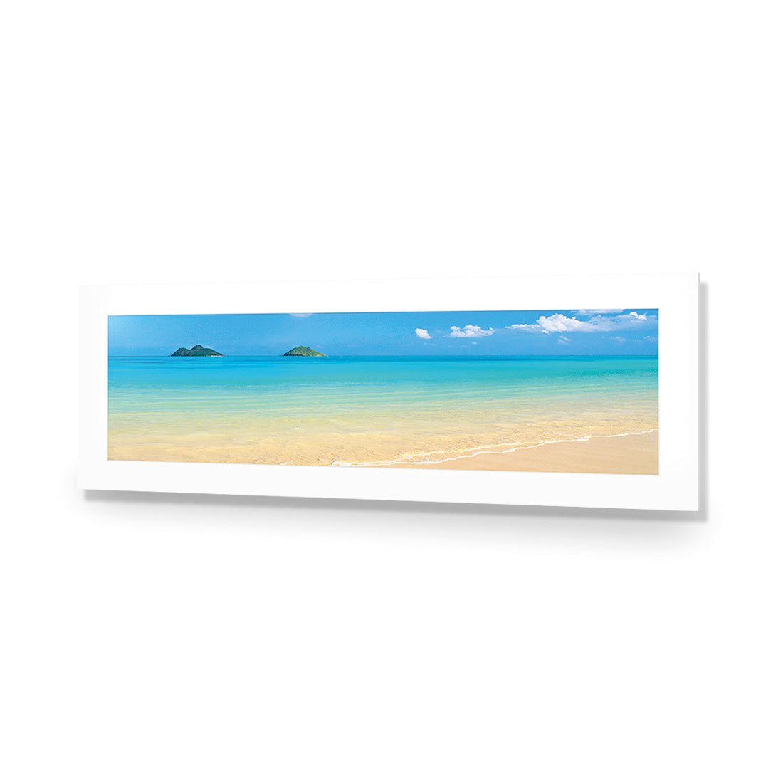 Idyllic Beach Mountains (long) - Wall Art Designs - 1377_AL_H WAD_AP - 030 - MAT_90x30_NONE