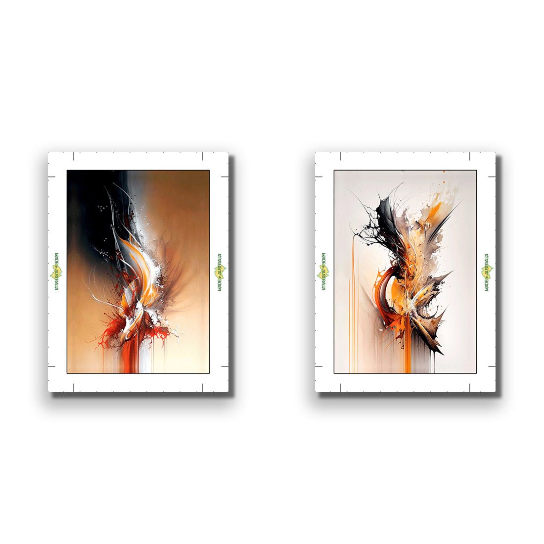 Ignite Abstract Perfect Pair - Wall Art Designs - SET2_5043_AR_V CAF_CP - MPY - 260 - M - R_45x30_NONE