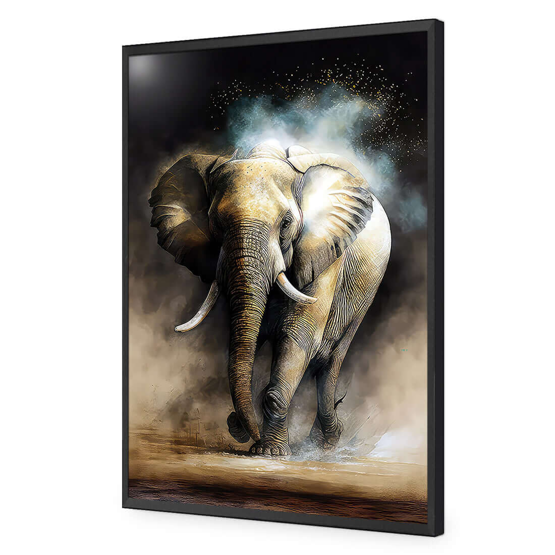 Illuminated Elephant - Wall Art Designs - WB_100511_AR_V WAD_AP - 030 - EDG_45x30_S - 2538 - BLK