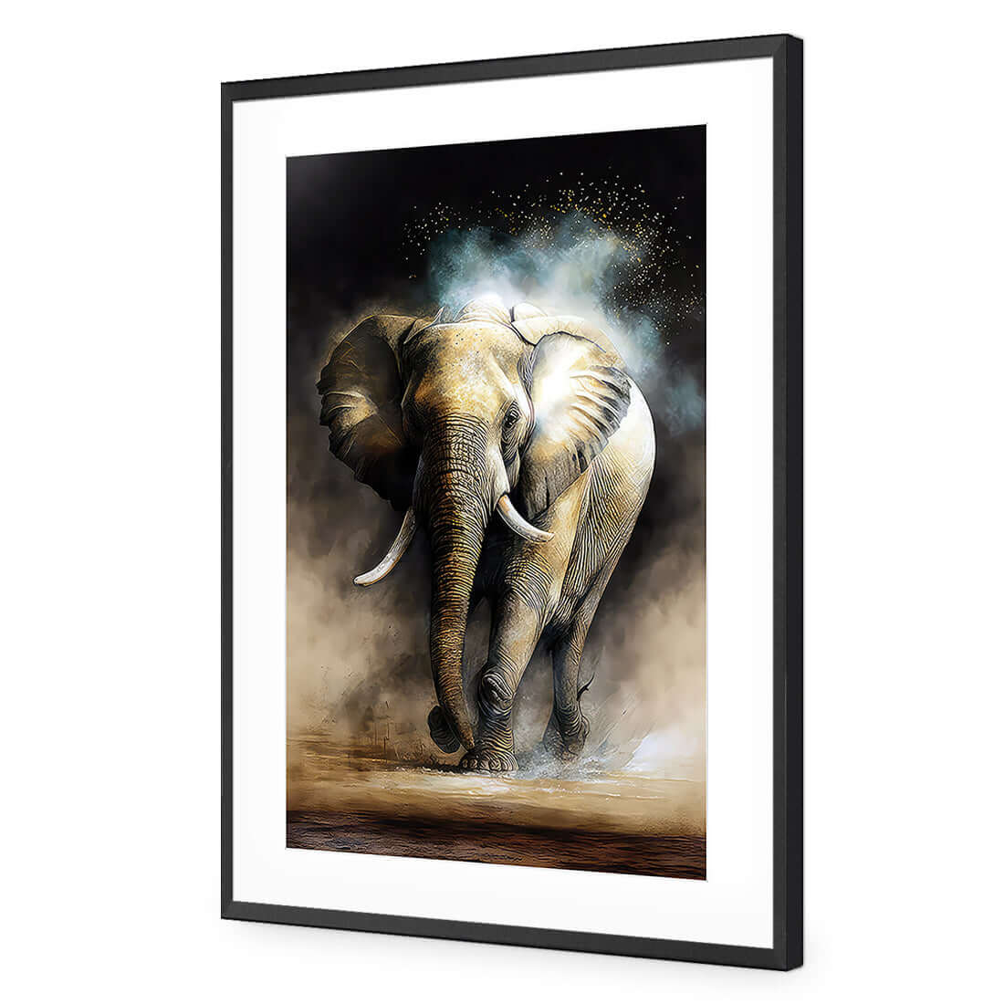 Illuminated Elephant - Wall Art Designs - WB_100511_AR_V WAD_AP - 030 - MAT_45x30_S - 2538 - BLK