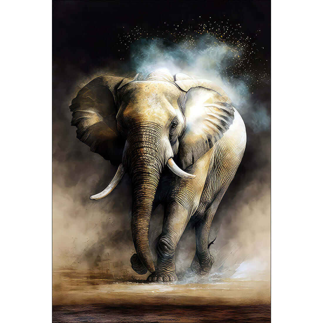 Illuminated Elephant - Wall Art Designs - WB_100511_AR_V WAD_CP - MPY - 260 - M - S - S_45x30_NONE