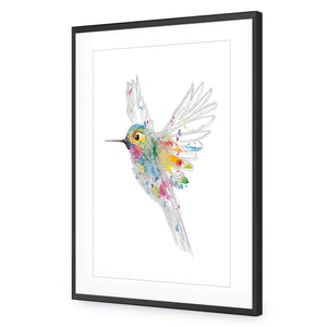 Imagination in Flight | Standard Acrylic | Flat Frame With Border | Black