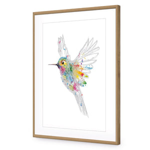 Imagination in Flight | Standard Acrylic | Flat Frame With Border | Oak