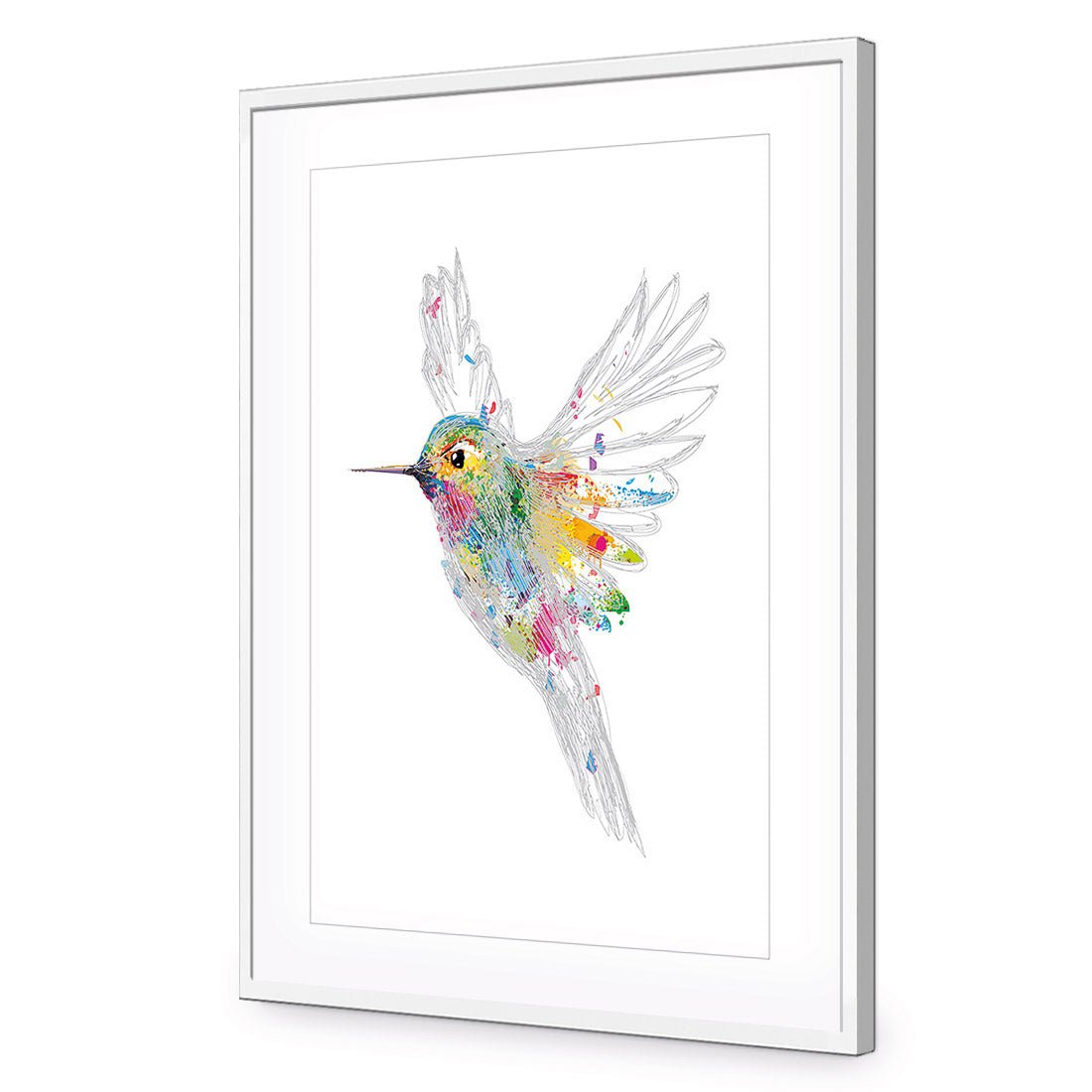 Imagination in Flight | Standard Acrylic | Flat Frame With Border | White