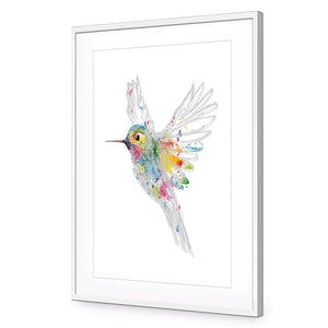 Imagination in Flight | Standard Acrylic | Flat Frame With Border | White