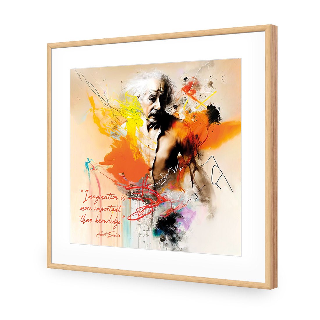 Importance of Imagination - Wall Art Designs - WB_100605_AS_Q CAF_AP - 030 - MAT_37x37_S - 2538 - OAK
