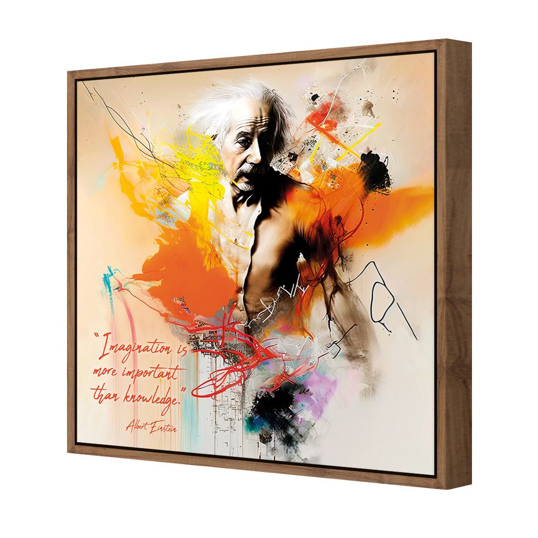 Importance of Imagination - Wall Art Designs - WB_100605_AS_Q CAF_CP - MPY - 260 - M - S - S_37x37_S - 1550 - NAT