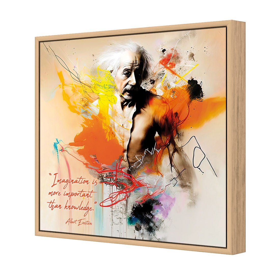 Importance of Imagination - Wall Art Designs - WB_100605_AS_Q CAF_CP - MPY - 260 - M - S - S_37x37_S - 1550 - OAK