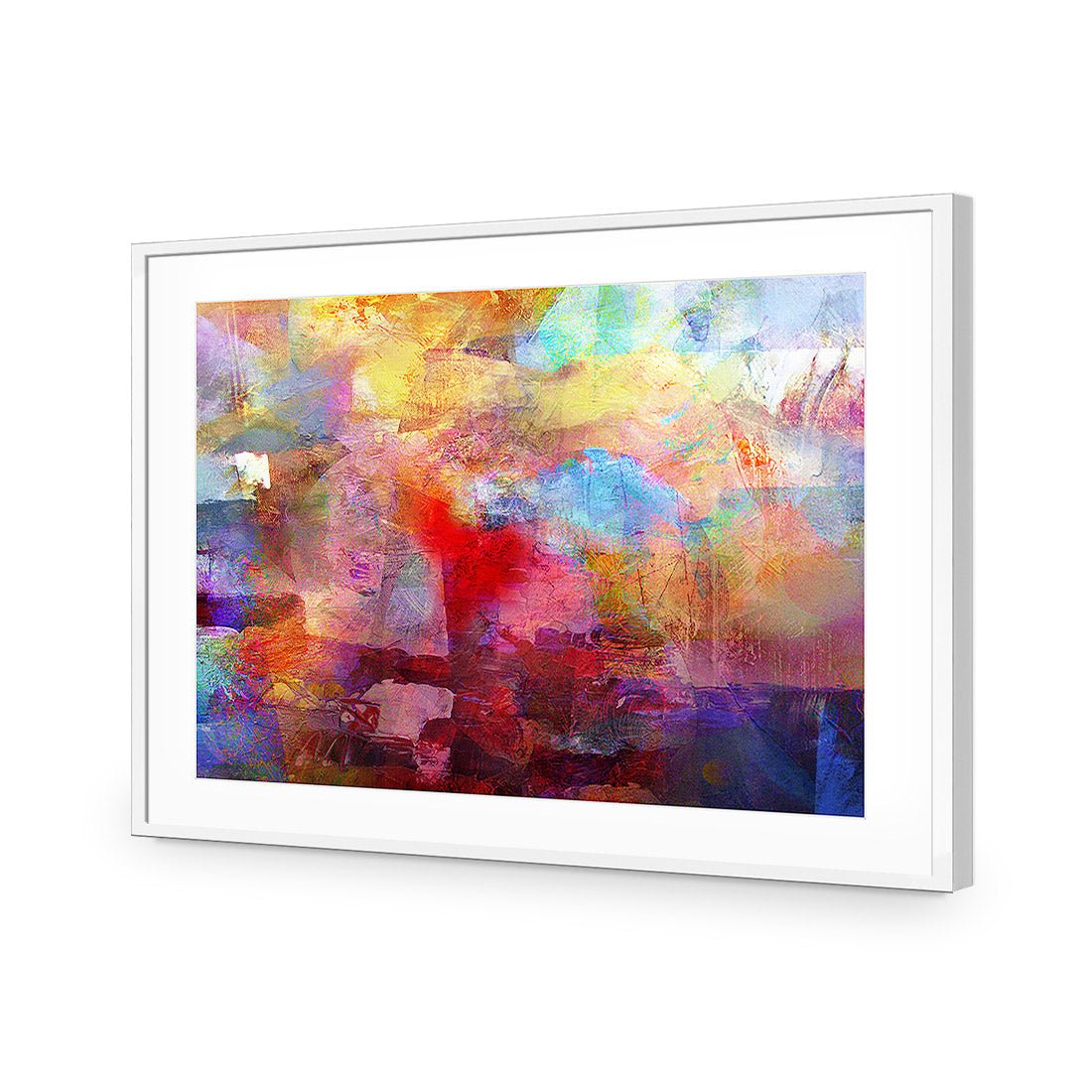 In Denial | Standard Acrylic | Flat Frame With Border | White