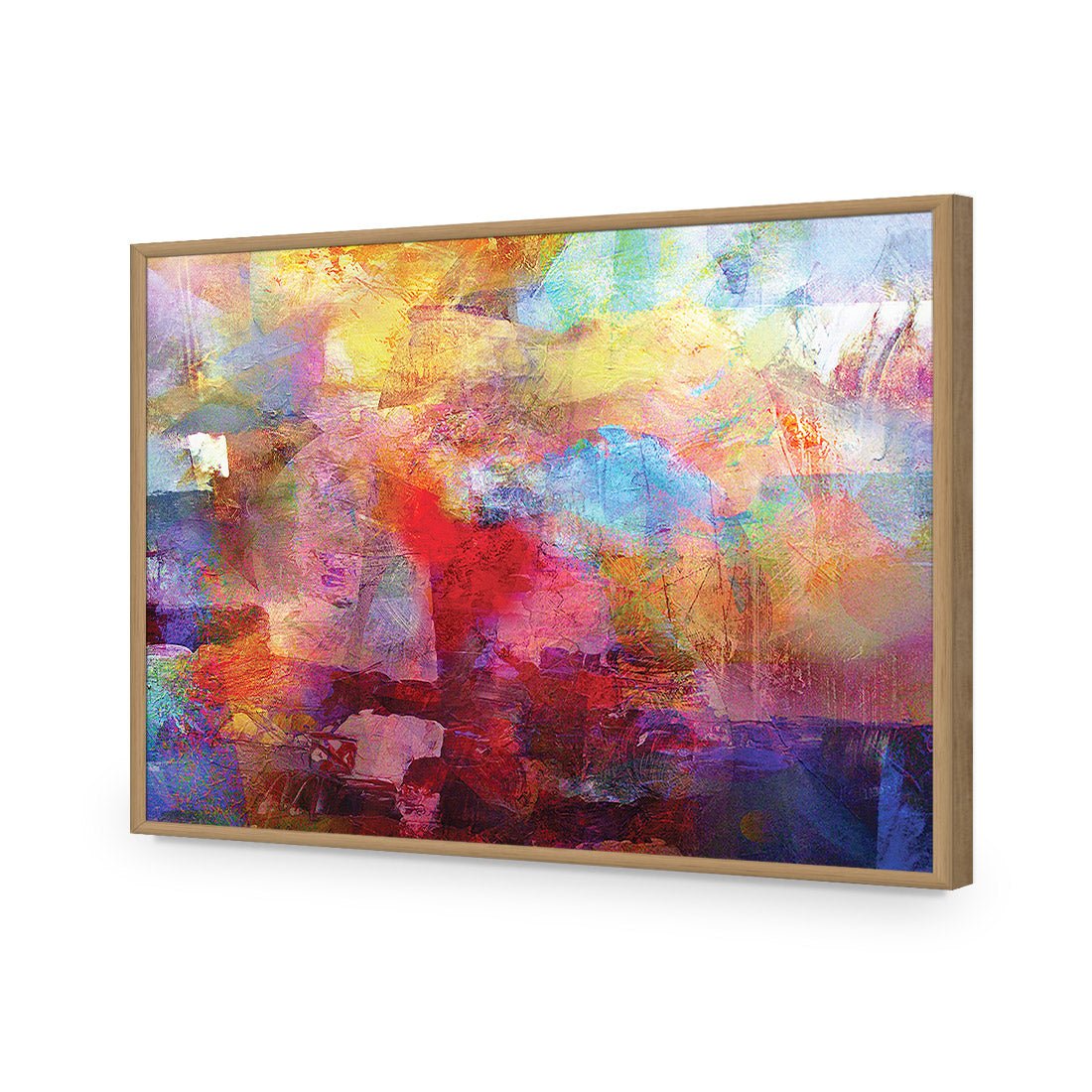 In Denial | Standard Acrylic | Flat Frame No Border | Oak