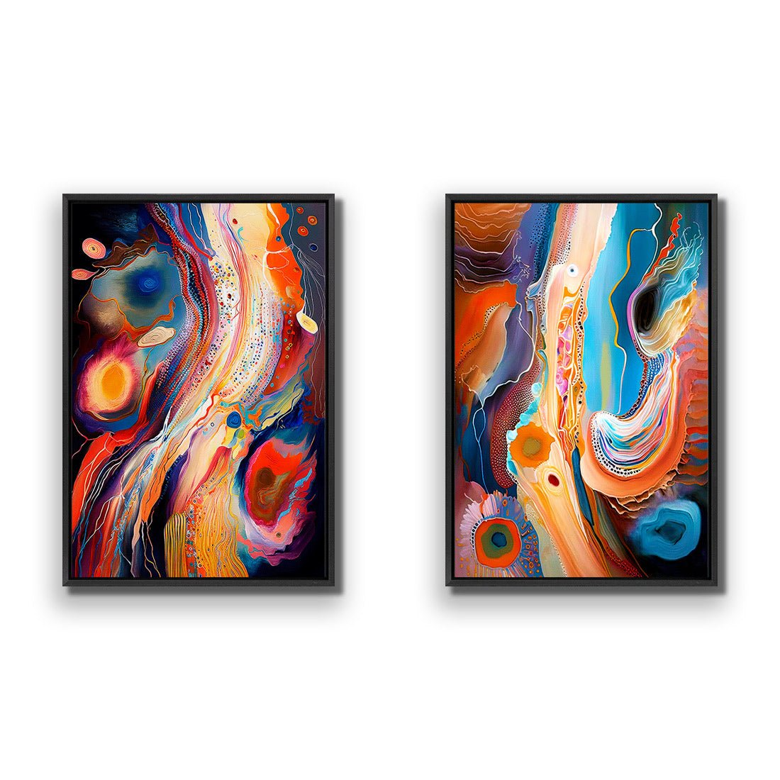 In the Flow Perfect Pair - Wall Art Designs - SET2_5044_AR_V CAF_CP - MPY - 260 - M - S - S_45x30_S - 1550 - BLK