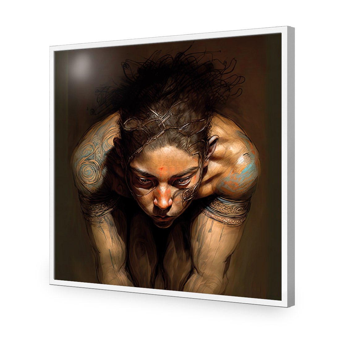 Inner Focus | Classic Acrylic | Flat Frame No Border | White