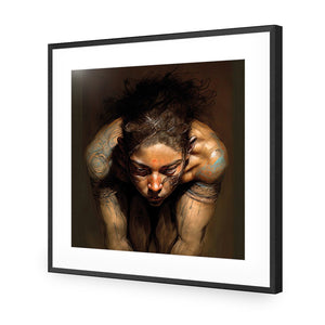 Inner Focus | Classic Acrylic | Flat Frame With Border | Black