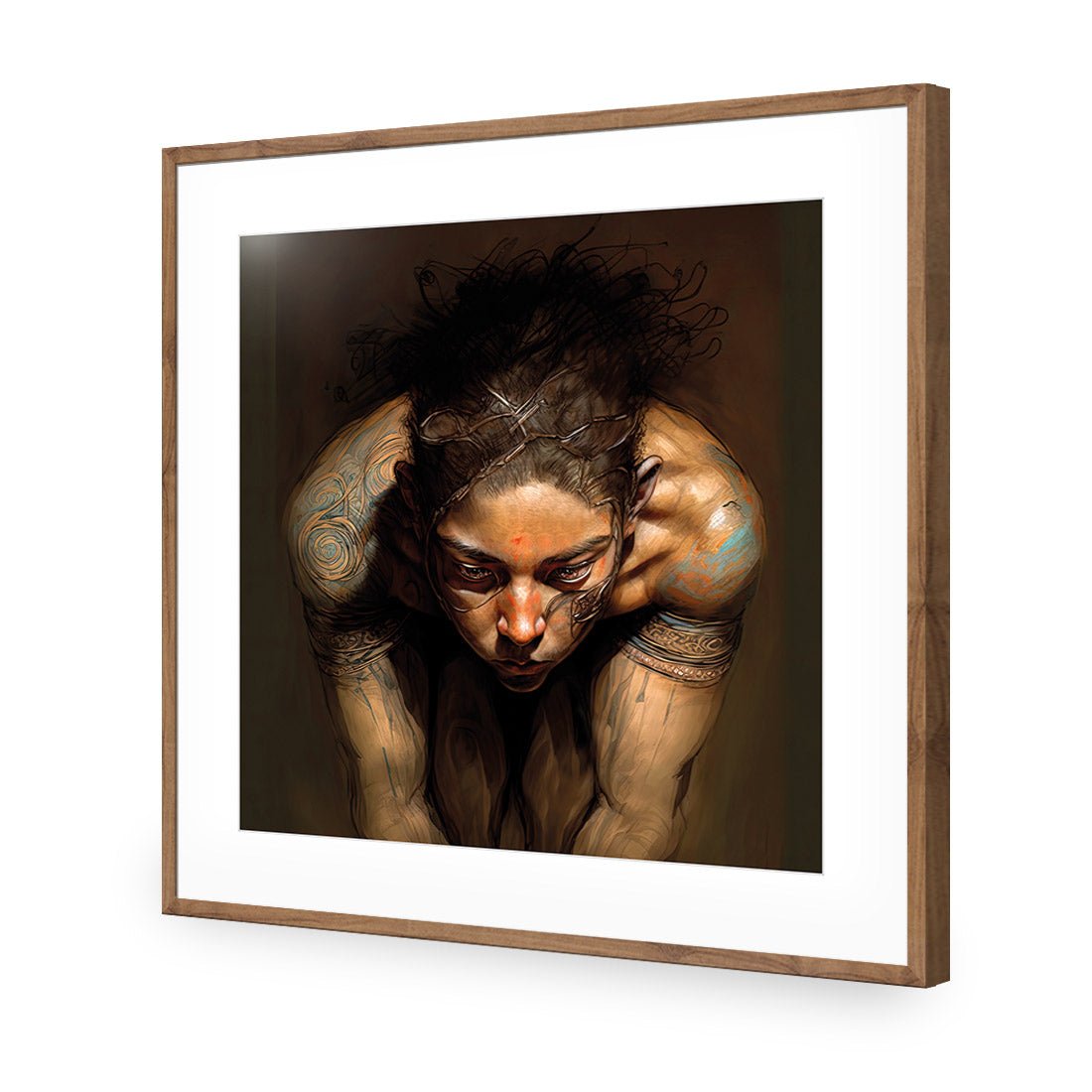 Inner Focus | Classic Acrylic | Flat Frame With Border | Natural