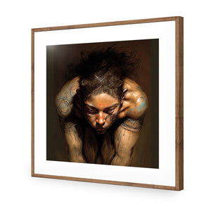 Inner Focus | Classic Acrylic | Flat Frame With Border | Natural