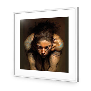 Inner Focus | Classic Acrylic | Flat Frame With Border | White
