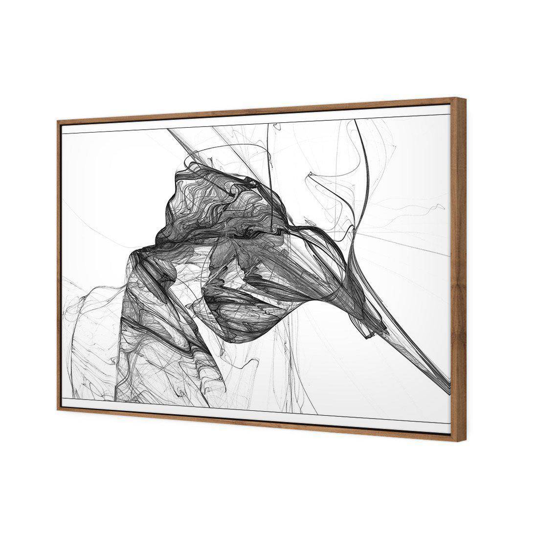 Intersperced, B&W | Standard Canvas | Floating Frame | Natural