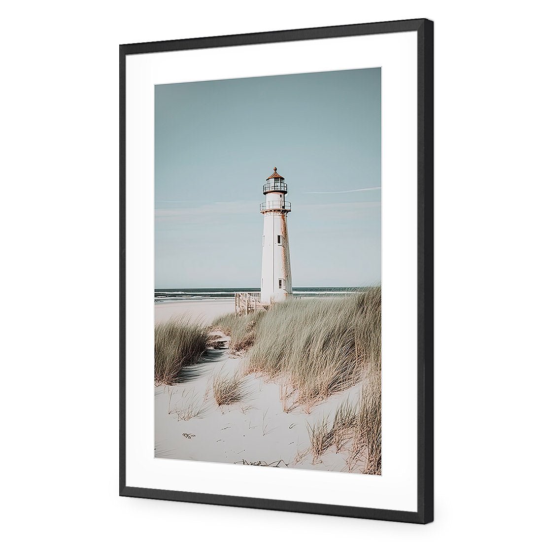 Isolated Lighthouse - Wall Art Designs - WH_1145_AR_V CAF_AP - 030 - MAT_45x30_S - 2538 - BLK