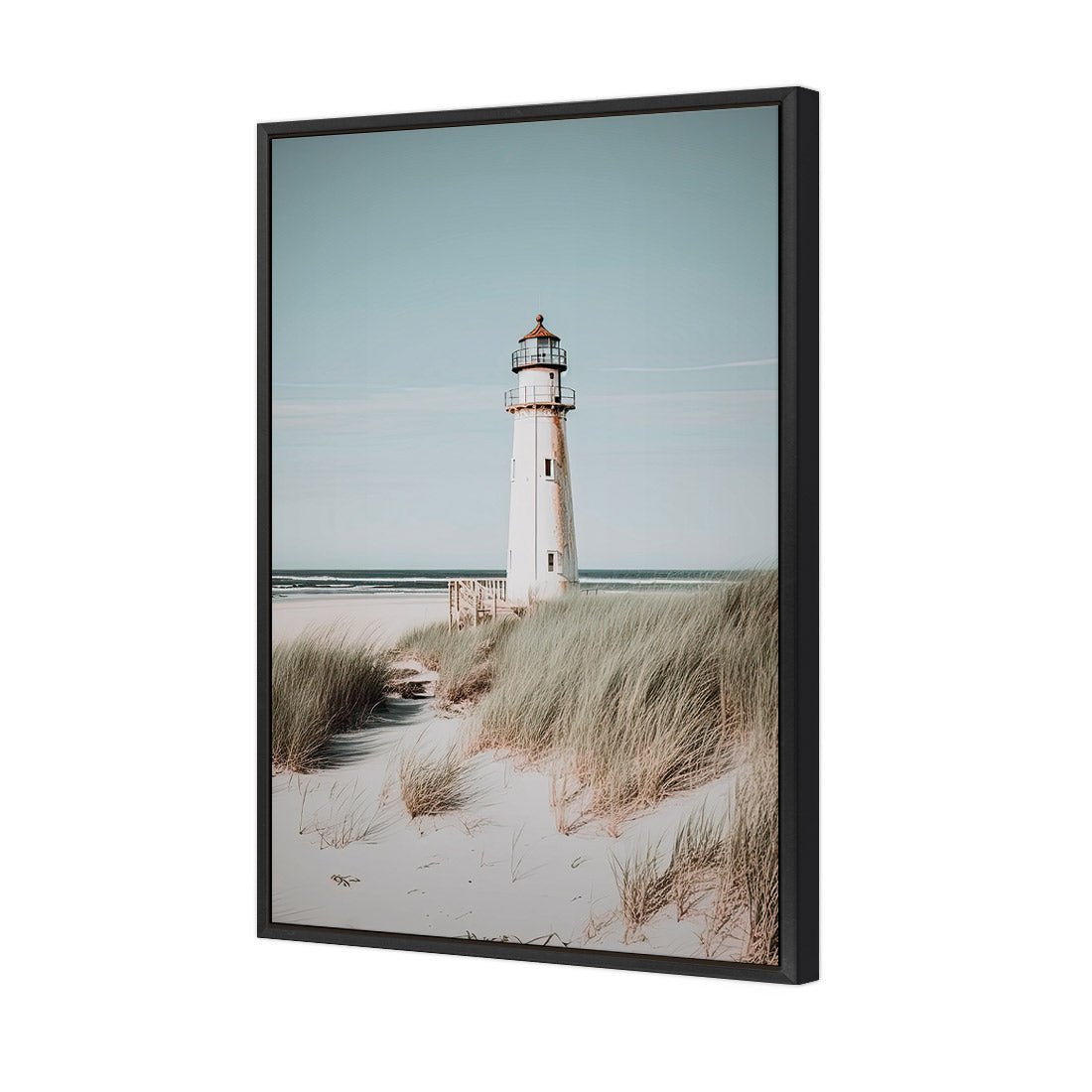 Isolated Lighthouse - Wall Art Designs - WH_1145_AR_V CAF_CP - MPY - 260 - M - S - S_45x30_S - 1550 - BLK