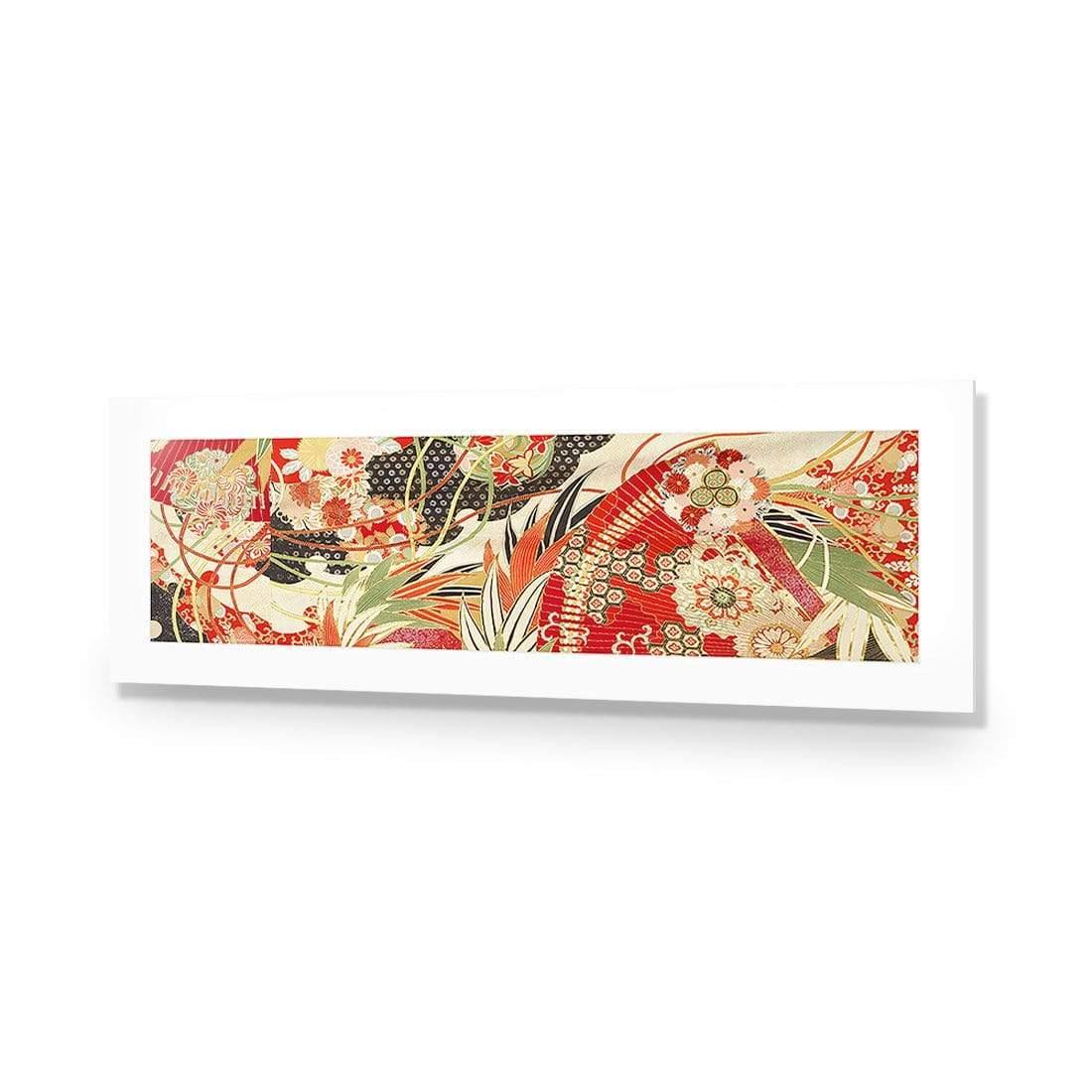 Japanese Fabric Red Flowers and Fans - Wall Art Designs - 1814_AL_H WAD_CP - MPY - 260 - M - R_60x20_NONE