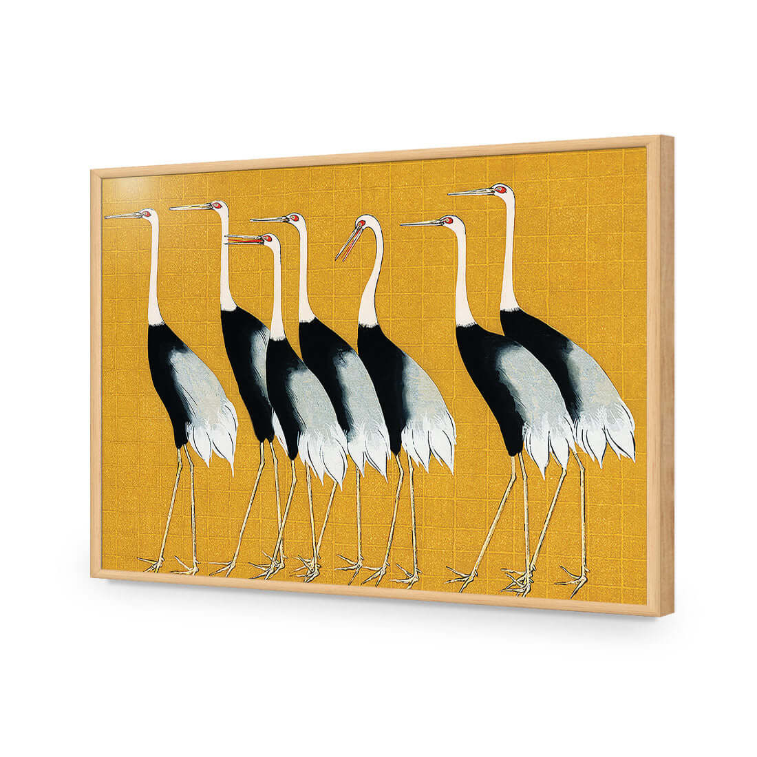 Japanese Red Crowned Cranes - Wall Art Designs - 4155_AR_H WAD_AP - 030 - EDG_45x30_S - 2538 - OAK