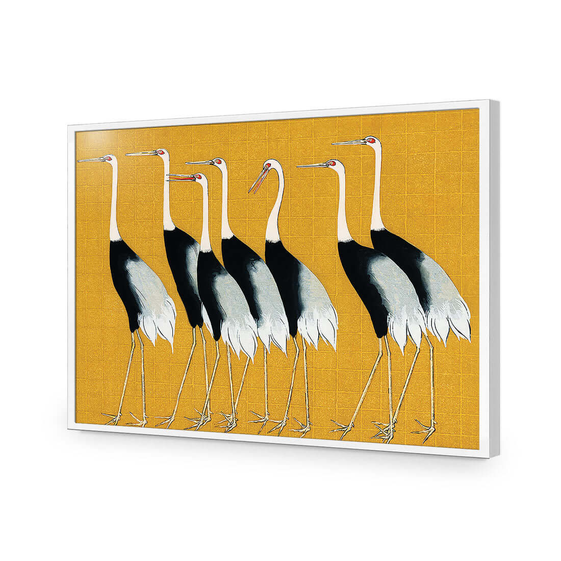 Japanese Red Crowned Cranes - Wall Art Designs - 4155_AR_H WAD_AP - 030 - EDG_45x30_S - 2538 - WHT