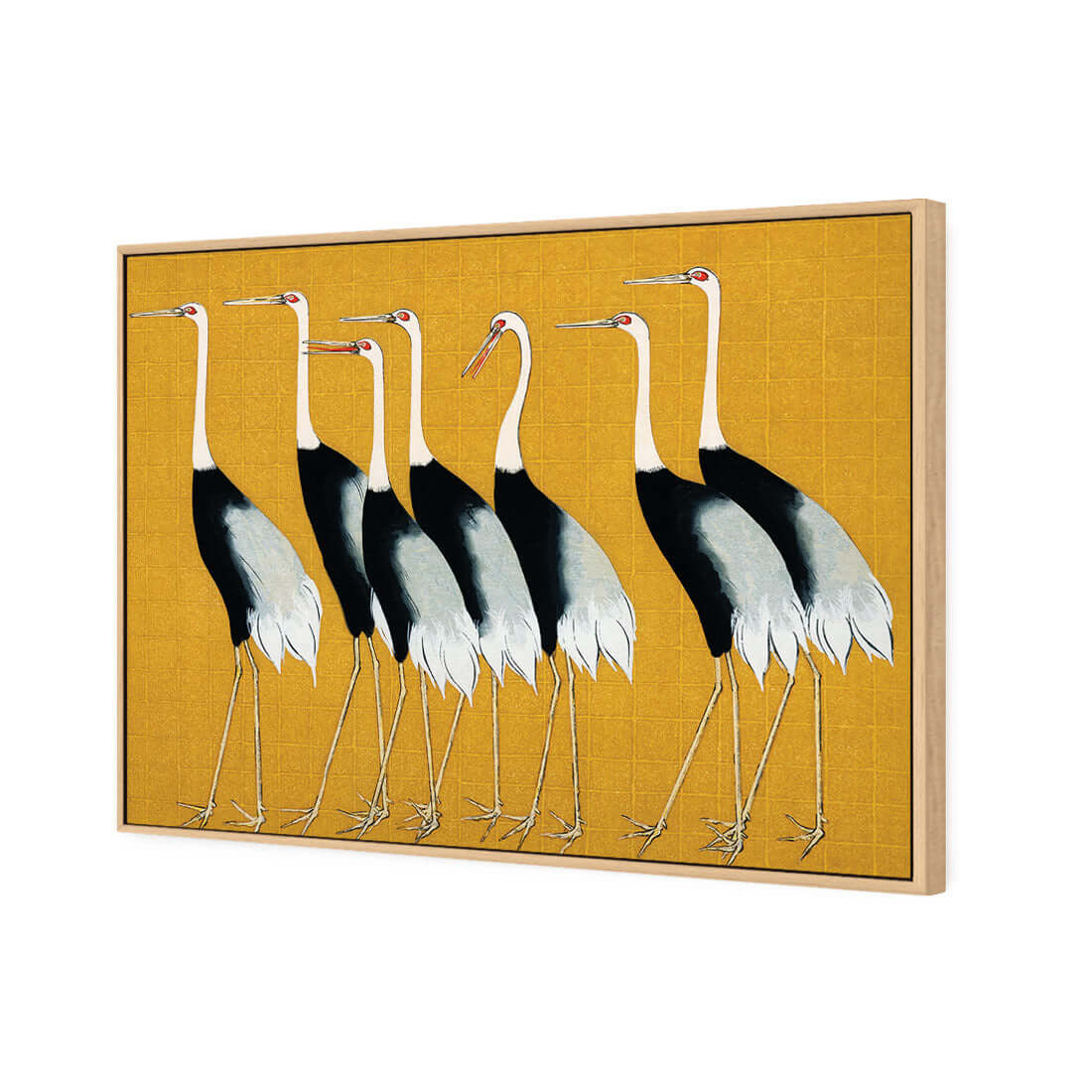 Japanese Red Crowned Cranes - Wall Art Designs - 4155_AR_H WAD_CP - MPY - 260 - M - S - S_45x30_S - 1550 - OAK