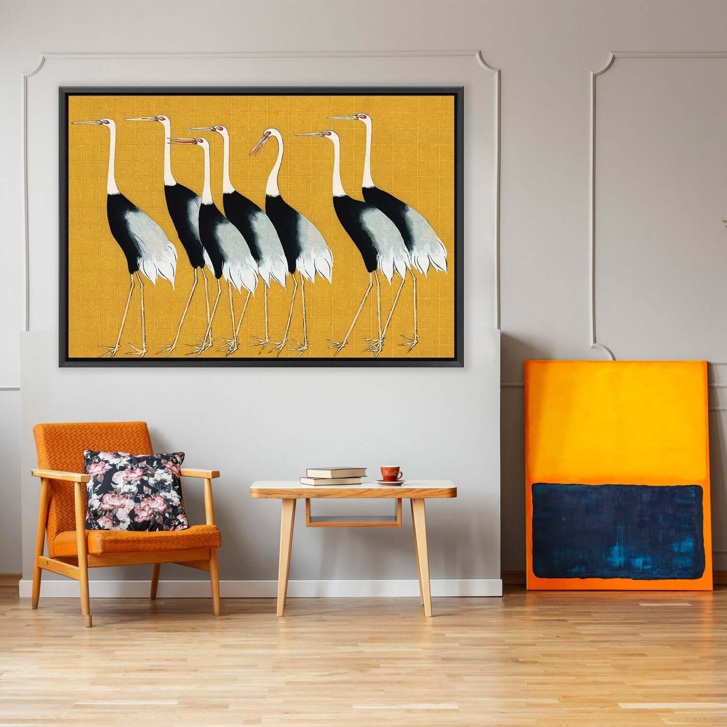 Japanese Red Crowned Cranes - Wall Art Designs - 4155_AR_H WAD_CP - MPY - 260 - M - S - S_45x30_NONE