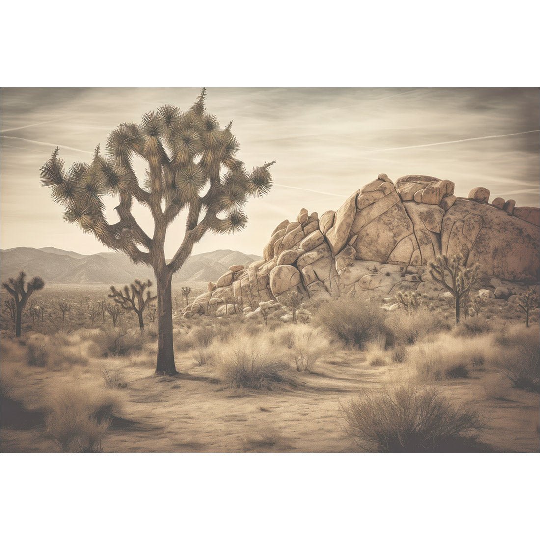 Joshua Tree | Classic Canvas | No Frame | Stretched Canvas