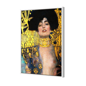 Judith I by Gustav Klimt | Standard Canvas | Floating Frame | White