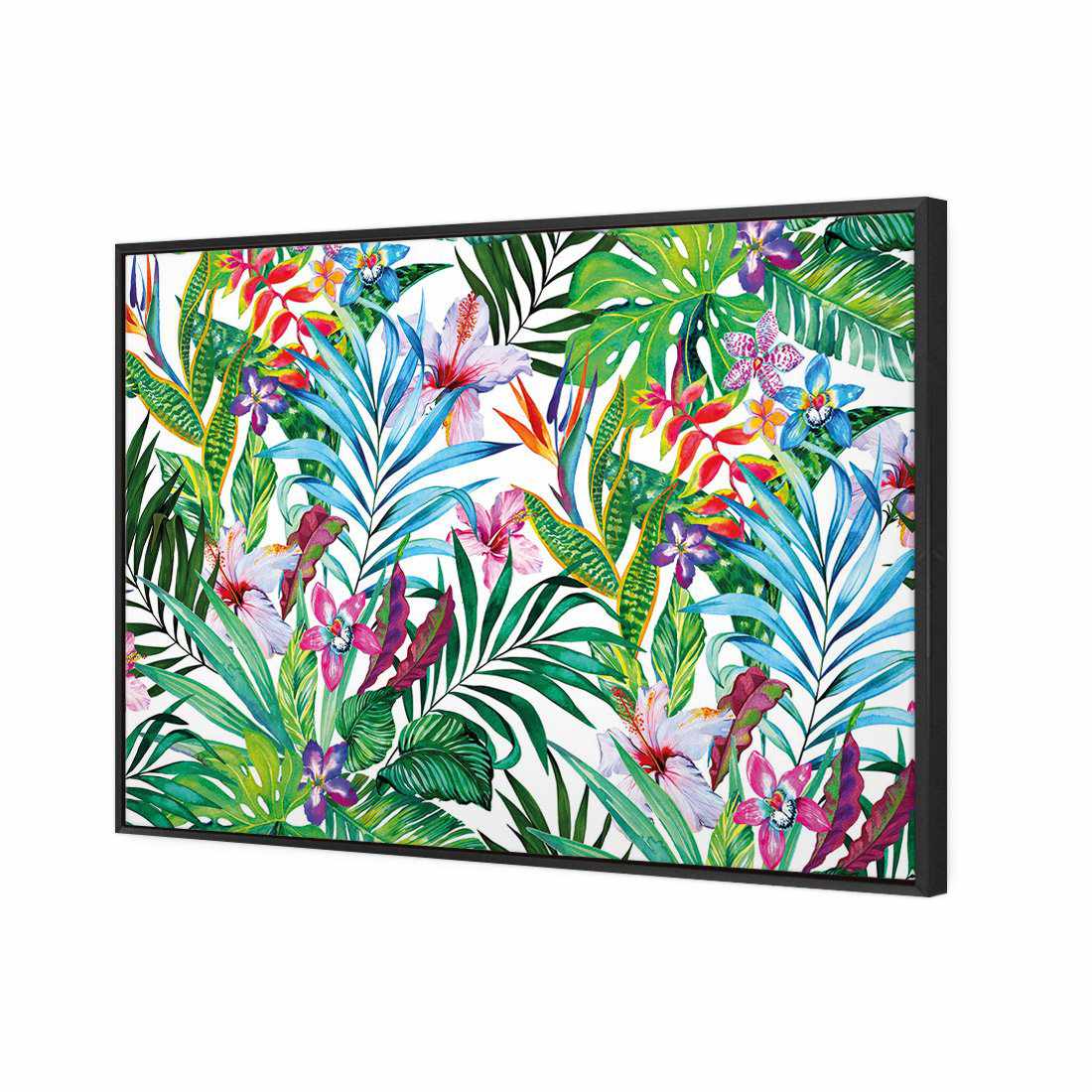 Jungle At Noon, Rectangle | Standard Canvas | Floating Frame | Black