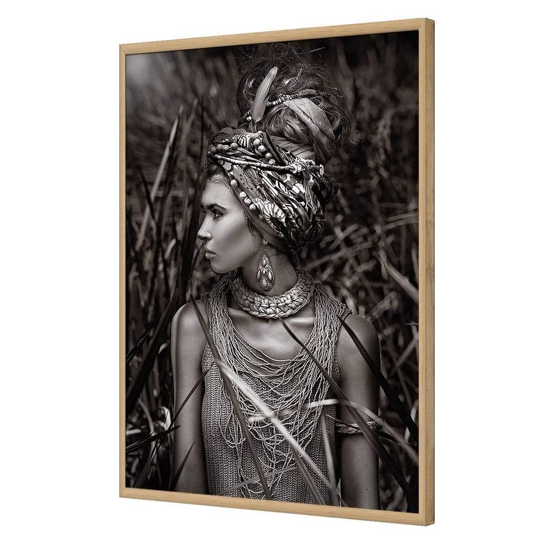 Jungle Beauty | Classic Acrylic | Flat Frame No Border | Oak
