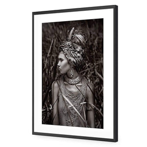 Jungle Beauty | Classic Acrylic | Flat Frame With Border | Black