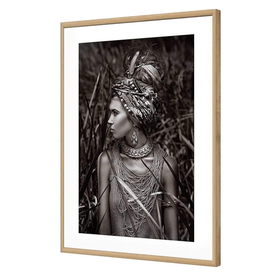 Jungle Beauty | Classic Acrylic | Flat Frame With Border | Oak