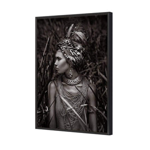 Jungle Beauty | Classic Canvas | Floating Frame | Black