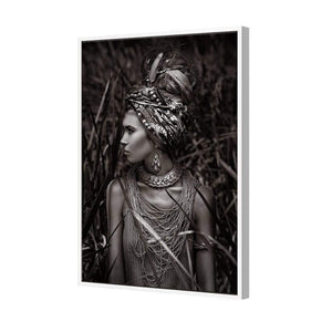 Jungle Beauty | Classic Canvas | Floating Frame | White