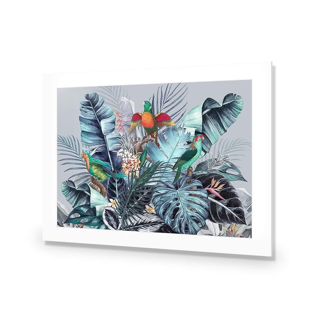 Jungle Exotica Blue I (Horizontal) | Classic Canvas | No Frame | Stretched Canvas
