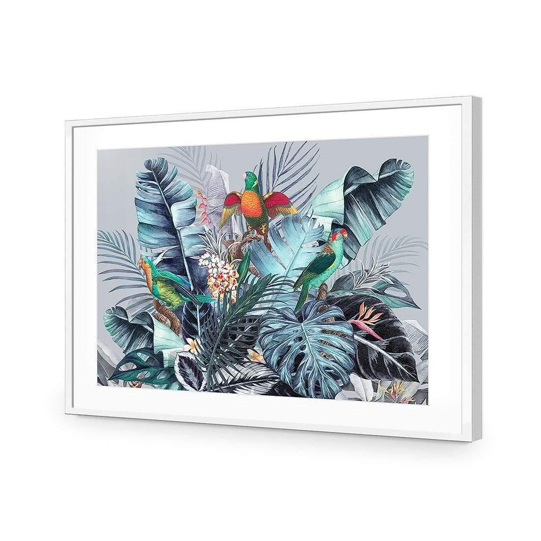 Jungle Exotica Blue I (Horizontal) | Classic Canvas | No Frame | Stretched Canvas