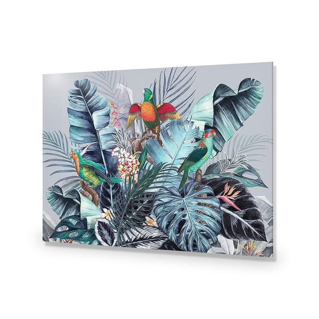 Jungle Exotica Blue I (Horizontal) | Classic Canvas | No Frame | Stretched Canvas