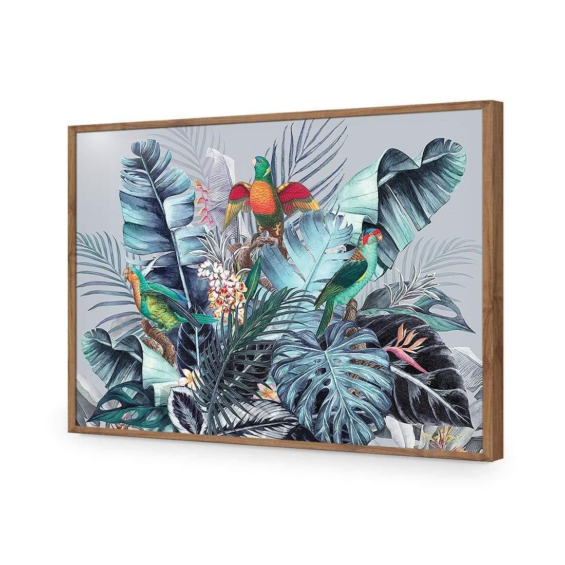 Jungle Exotica Blue I (Horizontal) | Classic Canvas | No Frame | Stretched Canvas