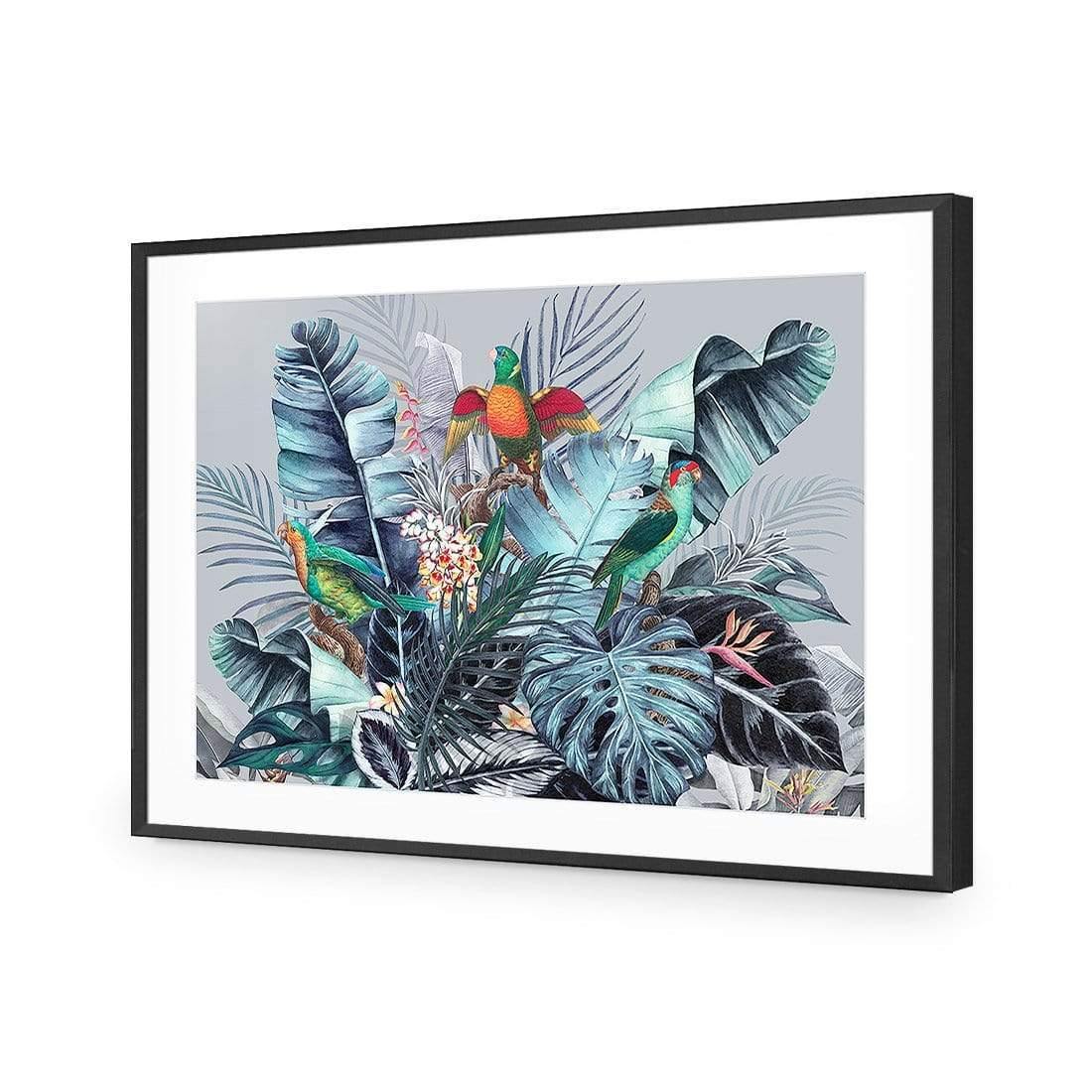 Jungle Exotica Blue I (Horizontal) | Classic Canvas | No Frame | Stretched Canvas
