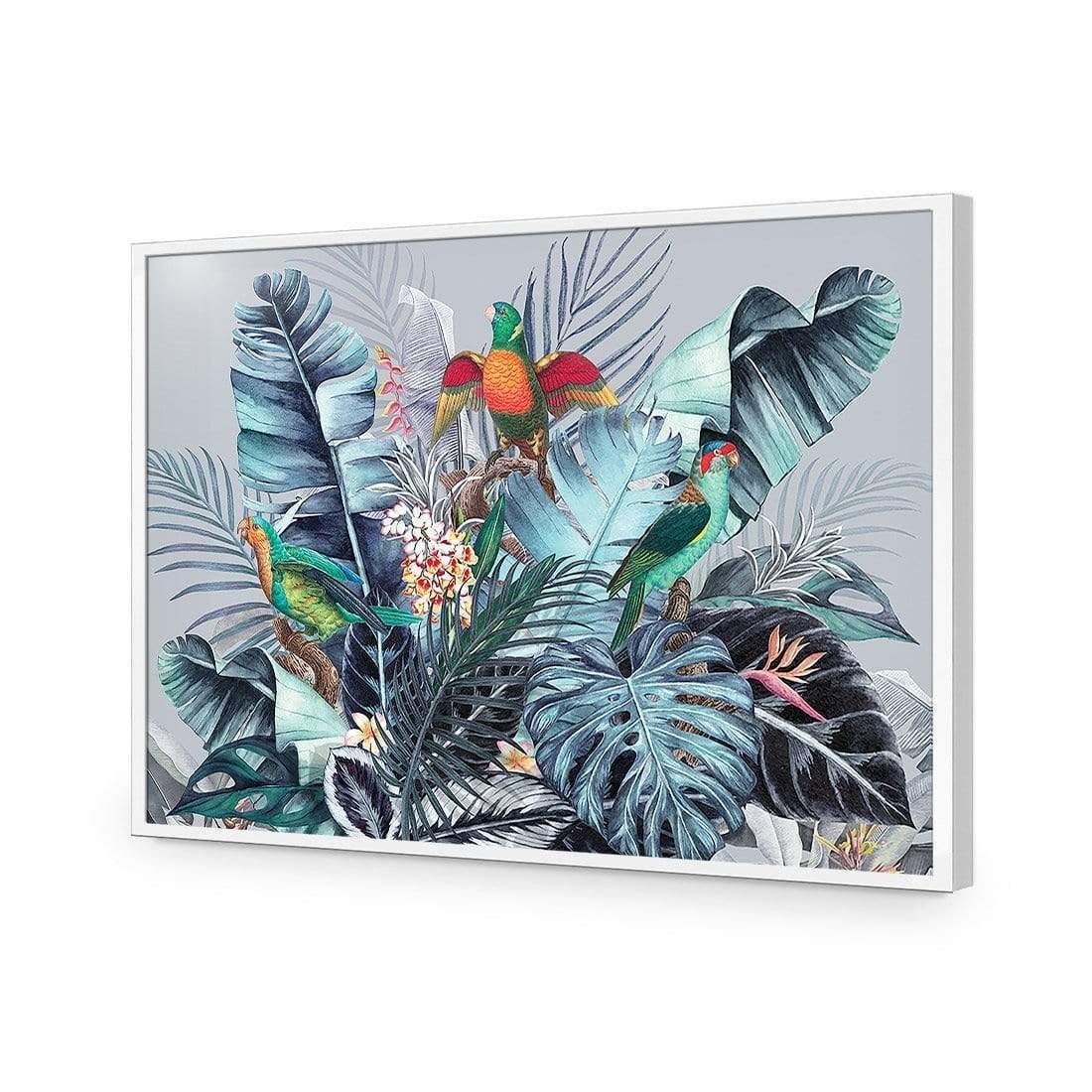 Jungle Exotica Blue I (Horizontal) | Classic Canvas | No Frame | Stretched Canvas