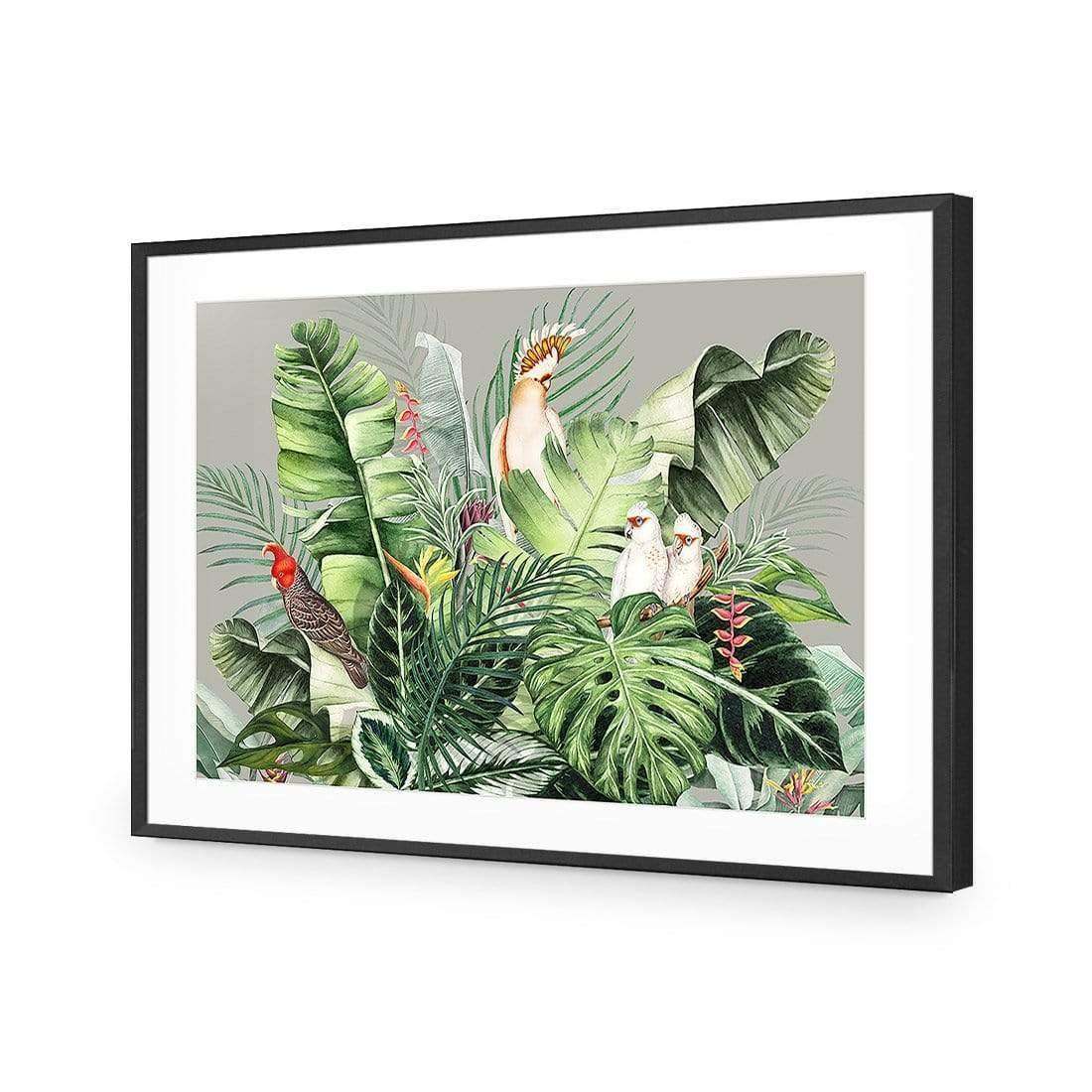 Jungle Exotica Green I (Horizontal) - Wall Art Designs - AU_1100_AR_H CAF_AP - 030 - MAT_45x30_S - 2538 - BLK