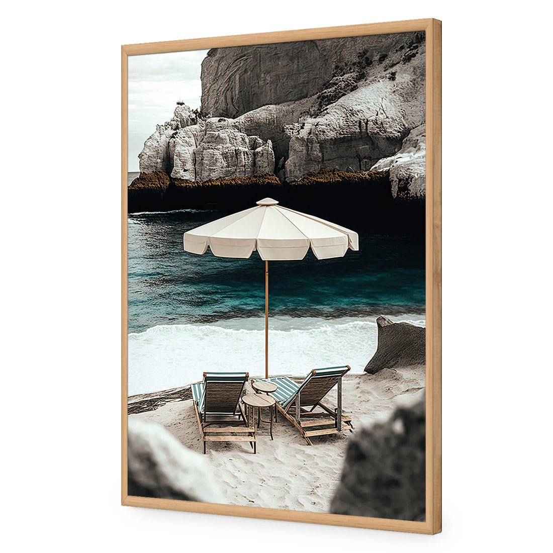 Just For 2 | Classic Acrylic | Flat Frame No Border | Oak