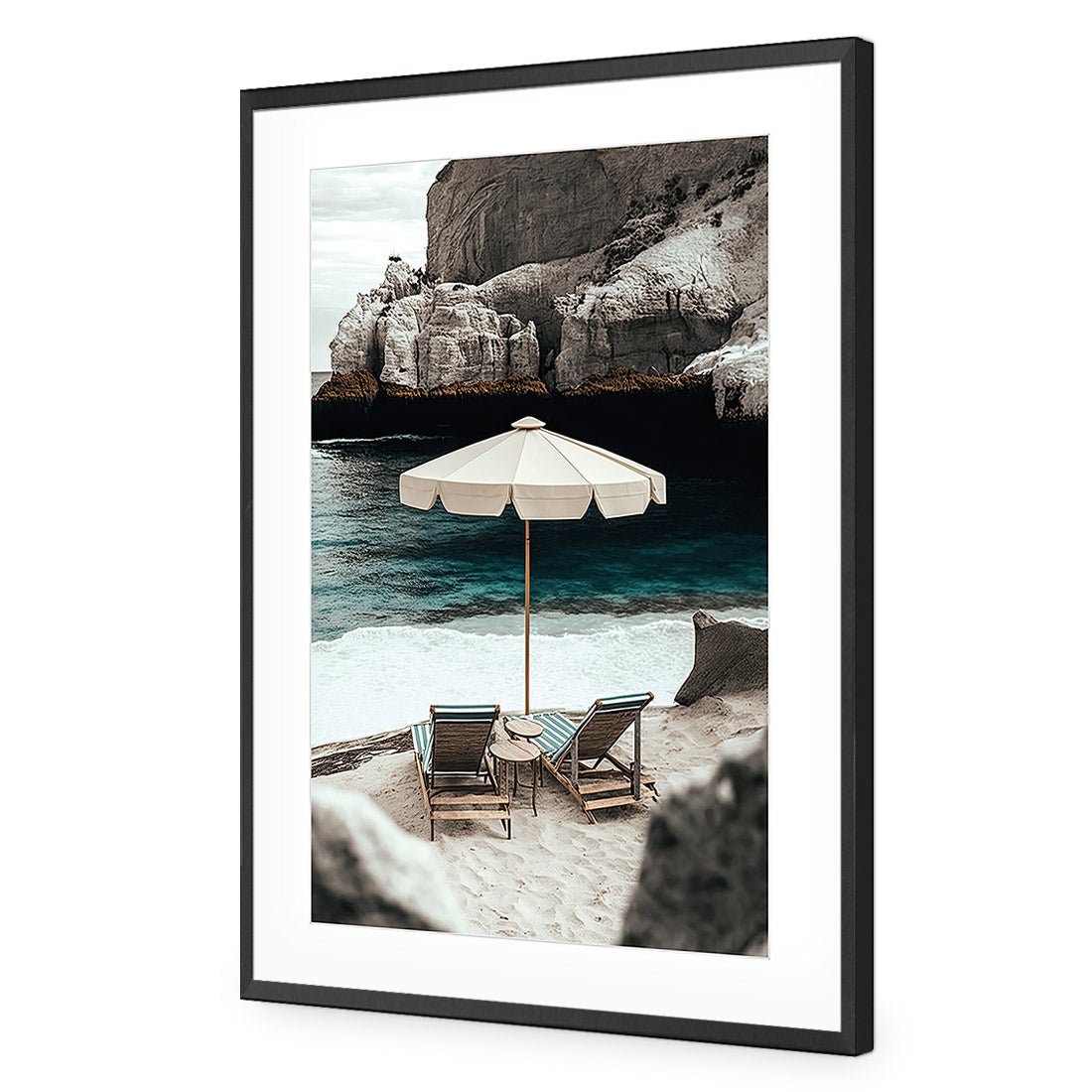 Just For 2 | Classic Acrylic | Flat Frame With Border | Black