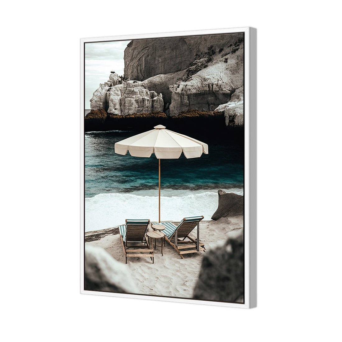 Just For 2 | Classic Canvas | Floating Frame | White