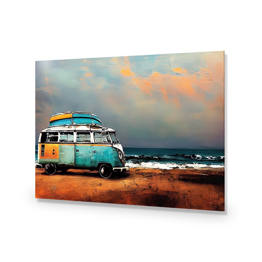 Kombi at the Beach - Wall Art Designs - WH_1045_AR_H CAF_AP - 030 - EDG_45x30_NONE